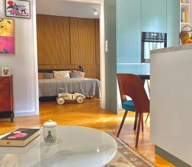 Old Town Apartment | Fraňa by Ellements in old town with balcony