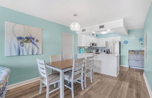 Gulf Shores House | Full Duplex -Steps to Beach, Dining & Shops, 6 Sunny Balconies, Cozy Firepit!