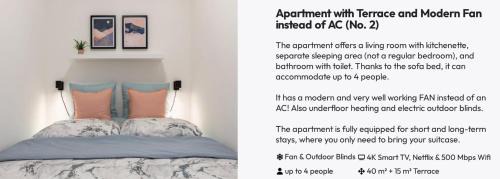 Slapanice Apartment | Fully equipped Apartments with Terraces, Free garage parking, Netflix & AC - by Apartmány Šlapanice cz