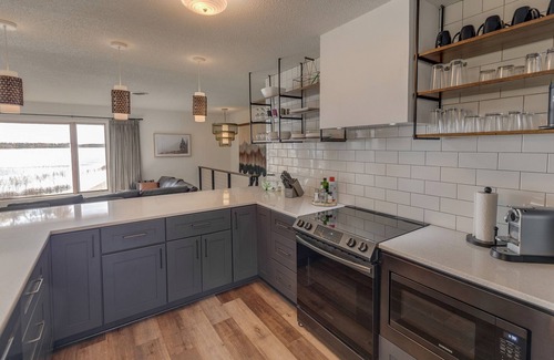 Lake Edward Township House | Fully Remodeled, Gull Lake Chain, Private Tennis Court & Beach