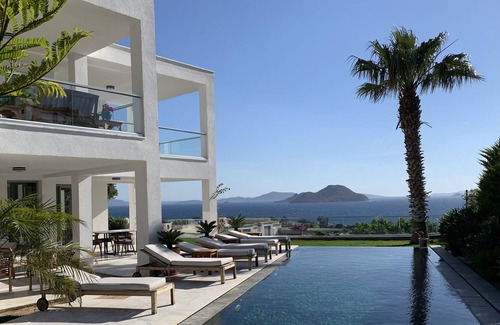 Kadıkale Villa | Fully Renovated for 2021. Villa with an incredible Greek island view and pool.