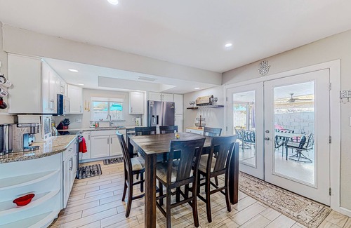Dobson Ranch House | Fun-filled home with private pool, putting green, cornhole, firepit, & BBQ