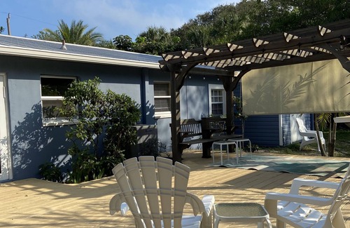 Wabasso Beach House | Fun laid back vibe! Walk to the beach and play pool. Great for pets!