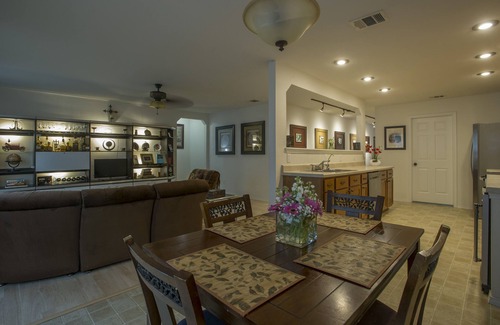 Timberwood Park House | Gallery Hallway Entrance and Private Office Included