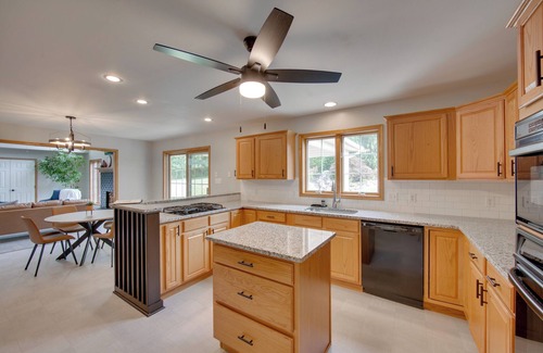 Hummelstown House | Game Room & Covered Patio: Hummelstown Hideaway