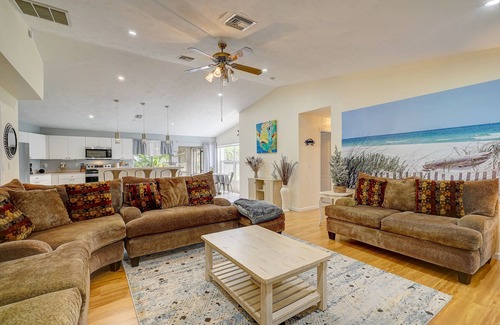 Saint James City House | Game Room & Deck: Spacious Home in St James City