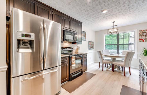 Dacula House | Game Room & Peaceful Deck: Dacula Family Home