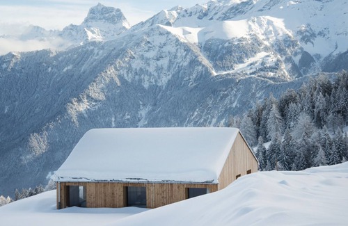 Monthey Cabin | Garden-focused Cabin With Terrace Views