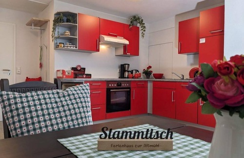 Ornbau Apartment | Garden house red with one bedroom