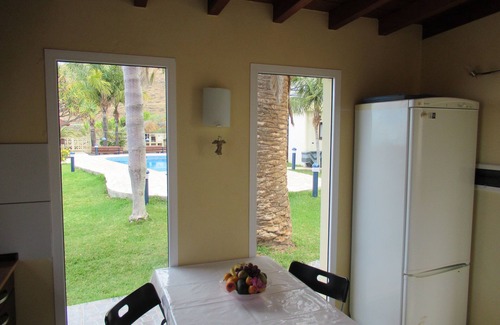 Tazacorte Apartment | Garden studio with pool and sea view