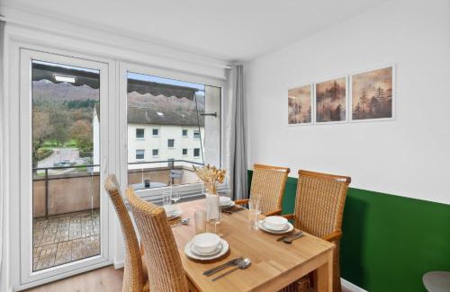 Oberkochen Apartment | Geschäftsreisetraum 2SZ 5P - Balkon, Waschtrockner