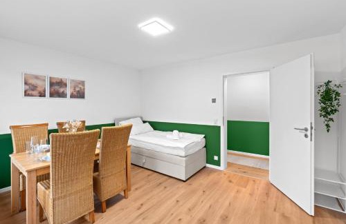 Oberkochen Apartment | Geschäftsreisetraum 2SZ 5P - Balkon, Waschtrockner