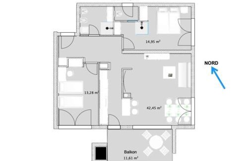 Maslenica Apartment | Geschmacksvolle Ferienwohnung mit Pool nur 60 m vom Strand für bis 5 Personen