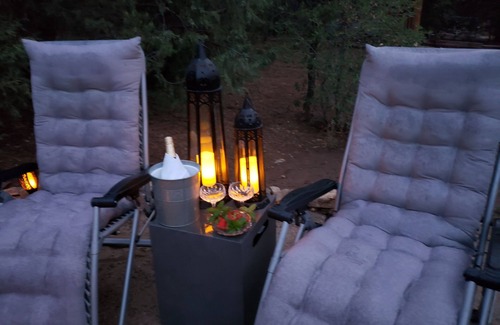 Tijeras House | Get away to the cool mountains and relax at the Cuddle Cottage! Double occupancy