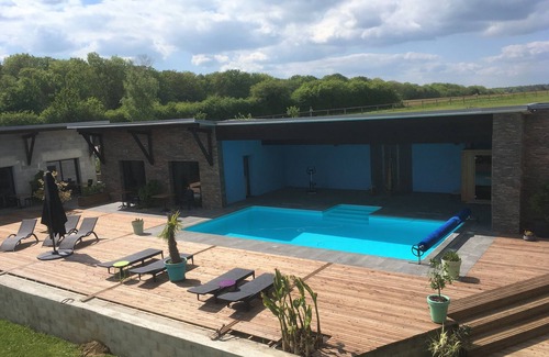 Dampierre Cottage | Gîte RANCH 38 m2 with terrace, heated pool, SPA and sauna