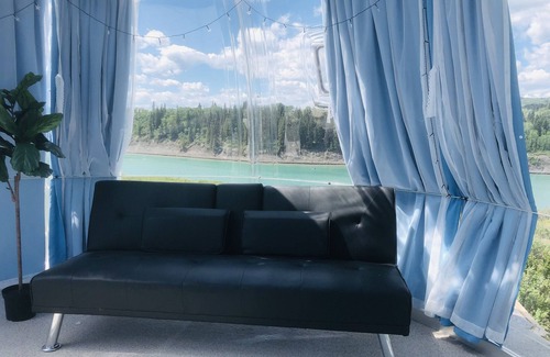 Ghost Lake RV Rental | Glamping domes 4 with lake views