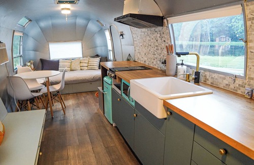 Cochecton House | Glamping in Vintage Airstream with modern comforts with private pond access.