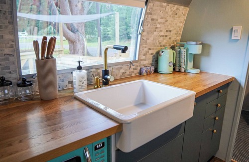 Cochecton House | Glamping in Vintage Airstream with modern comforts with private pond access.