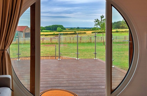 Low Catton Ski Chalet | Glamping Pods in Yorkshire near Coastline