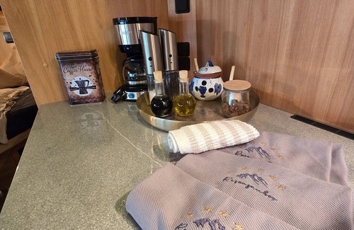 Muenchberg RV Rental | Glamping 'Rosenzauber' with Shared Pool, Wi-Fi and Air Conditioning