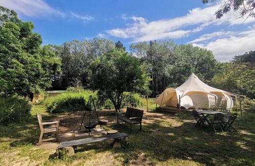Haveringland RV Rental | Glamping with wood-fired Hot Tub at Moat Island