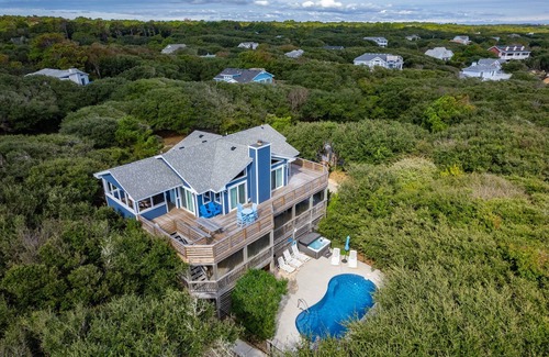 Southern Shores House | Gorgeous 5 BDRM w/Sweeping Ocean Views + Pool - Dog Friendly