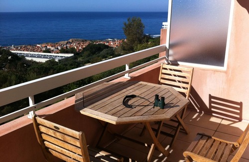 Ajaccio Apartment | Grand F2 route des Sanguinaires large terrace with 180° sea view not overlooked