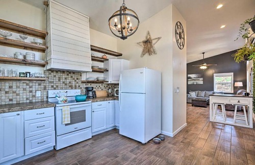 Oak Grove House | Gray Home with View of Boone Lake and Fire Pit!