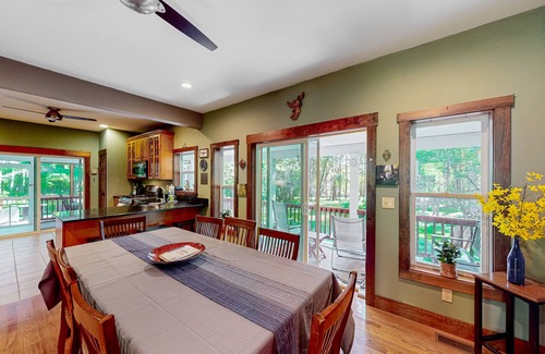 North Lake George House | Green home near beach & hiking trails with firepit, fireplace, beautiful views