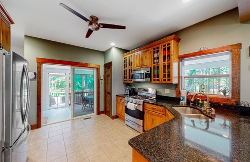 North Lake George House | Green home near beach & hiking trails with firepit, fireplace, beautiful views