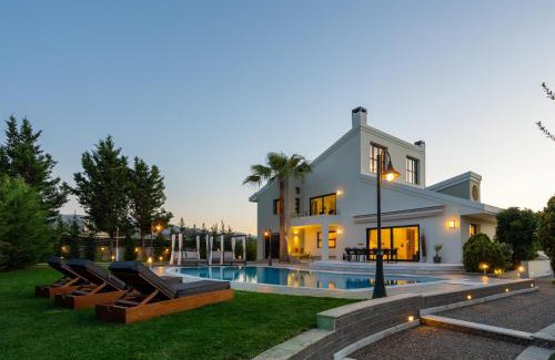 Vamvakopoulo Villa | Gregorys Luxury Villa Chania Crete Heated Pool 18m 2000m2 Garden Ideal for Families and Events