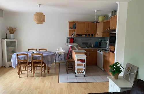 Condette Apartment | Ground floor apartment with terrace & heated pool