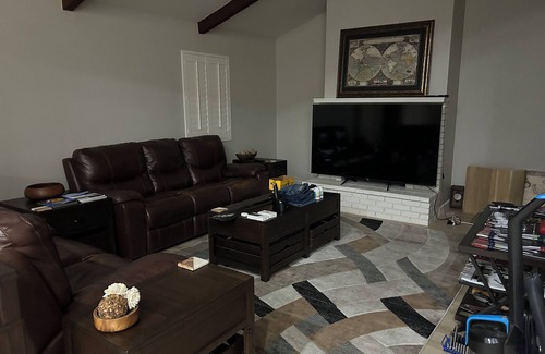 Apache Wells Condo | Guest bedroom in cozy condo. Centrally located, private many amenities available