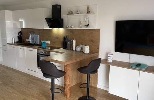Grosefehn Apartment | Gulfhof vacation apartment "Langeoog" with a view of the nature reserve