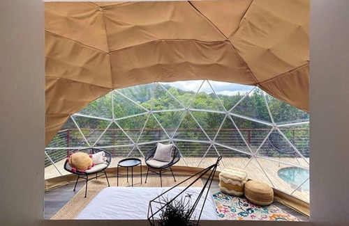 Oatmeal House | Habibi: Luxury Glamping in Treetop Dome + Dip Pool