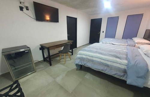 Ciudad Madero Hotel | HABITACION 2 CAMAS MATRIMONIALES EJECUTIVA