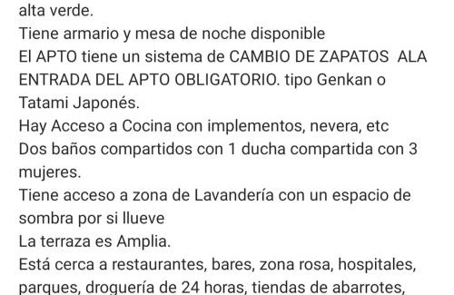 El Capuli House | Habitacion amplia SOLO PARA MUJERES en lindo apto