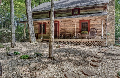 Egg Harbor Cabin | Hand Hewn Log Cabin Newly Renovated, rustic-modern design