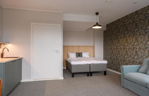 Hanko Apartment | Hangon Asema 5 - yksiö terassilla, ei yhtään porrasta
