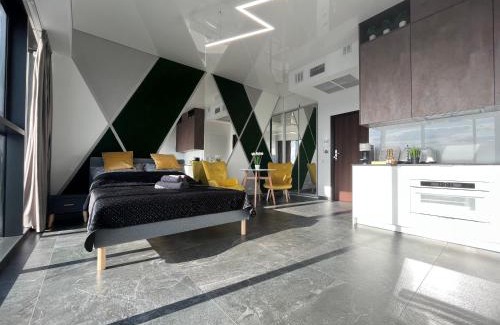 West Pomeranian Voivodeship Apartment | Hanza Tower - SCANDIA Apartment, 16 Floor, Sunset View