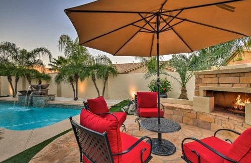 Power Ranch House | Heated Pool and Putting Green Luxe Gilbert Home