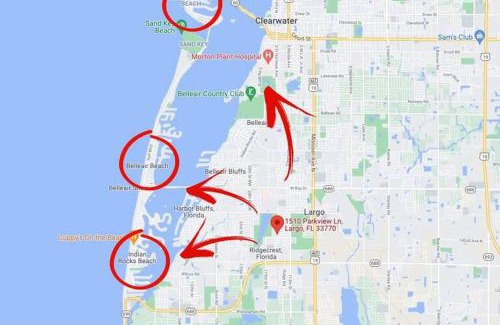 Largo Villa | Heated Pool House: Beach 3Miles · Bar · BBQ & GYM!