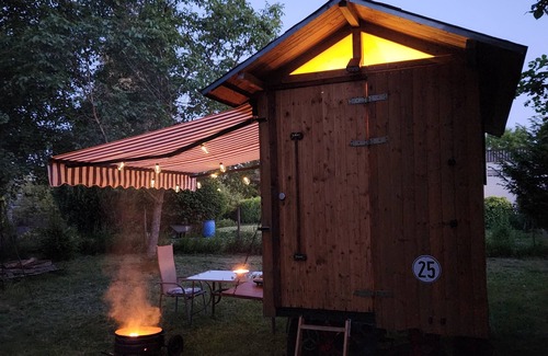 Starkenburg House | Heated shepherd's cart/construction trailer