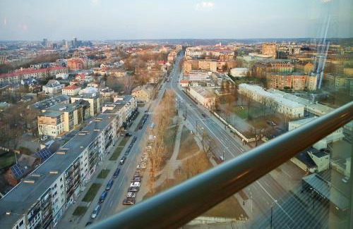 Vilnius Apartment | Helios city nice view apartment with jacuzzi double