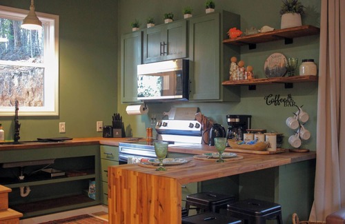 Mount Berry Cottage | Hidden Springs Cottage, Rome, GA, King Loft Bedroom, Private Lake Access