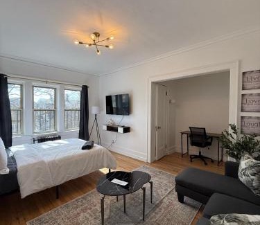 East Avenue Apartment | Highfalls Studio Retreattv Kitchen Rochester D