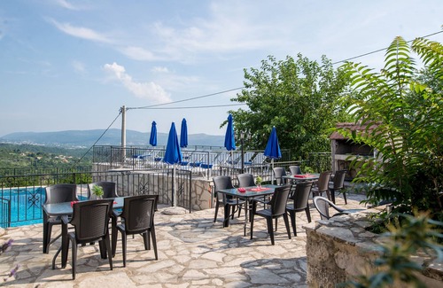 Mrcevac Apartment | Hillside apartment with stunning views of sea and mountains, sea 2 km, pool