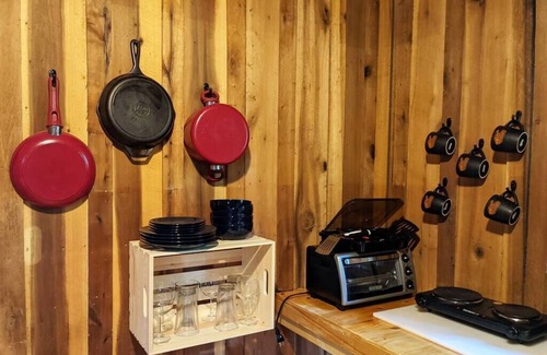 Helmsburg Cabin | "Hippy Hill" Deluxe Camping Cabin #8 Pet Friendly