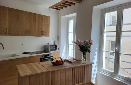Saint-Victor Apartment | Historic Heart !Notre Dame Hideaway: Grand 175m² Townhouse with Patio