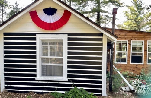 Chetek Cabin | Historic log Cabin Hideaway on a Quiet Clear Lake
